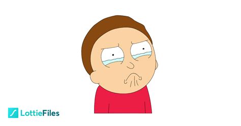 morty cry on lottiefiles free lottie animation