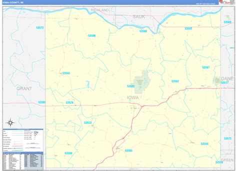 Digital Maps Of Iowa County Wisconsin
