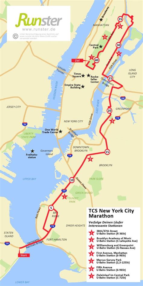 Ny Marathon Route Map