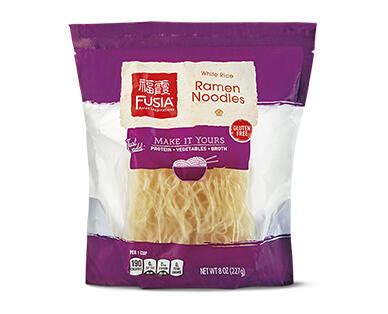 Fusia Asian Inspirations White Rice Ramen Or Brown Rice Pho Noodles Aldi USA Specials Archive