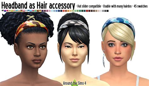 Around The Sims 4 Custom Content Download Hair Accessory Headband