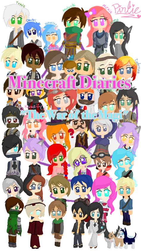 Minecraft Diaries Season 2 Characters By Pinkiethegirl On Deviantart