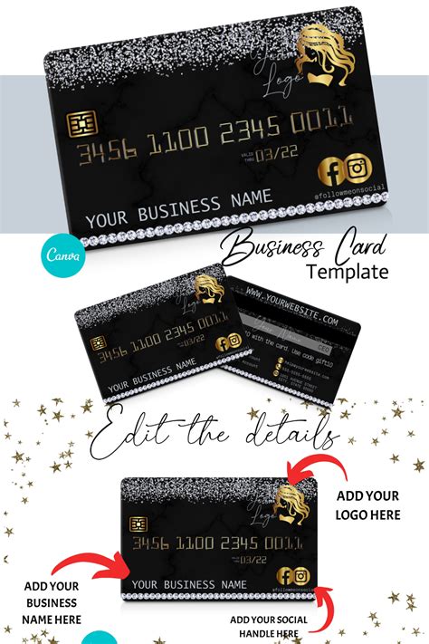 1,183 likes · 130 talking about this · 23 were here. DIY Diamond & Marble Credit Card Business Cards. Canva ...