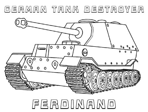 Dibujos De Tanque De Guerra 1 Para Colorear Para Colorear Pintar E