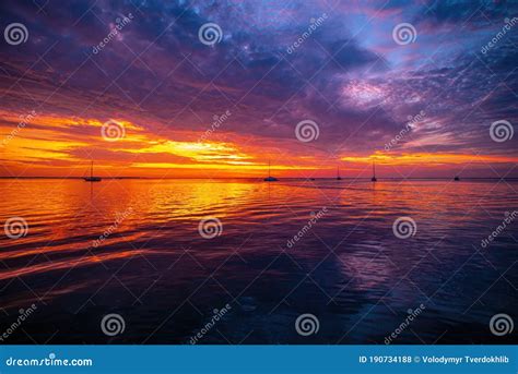 Sunrise And Wave Washing Up The Beach Sunset Or Sunrise In Ocean Or Sea Nature Landscape