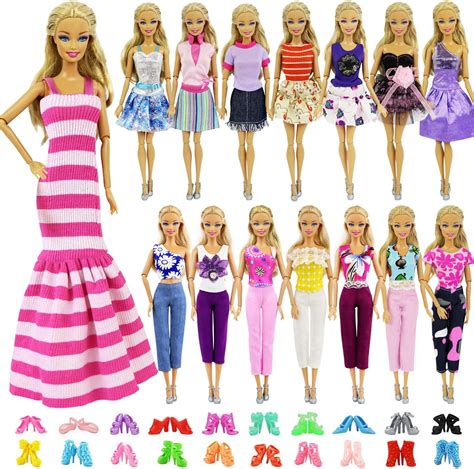 ¡puaj 36 listas de accesorios para barbie hechos a mano su bolso de coordinación y collar con