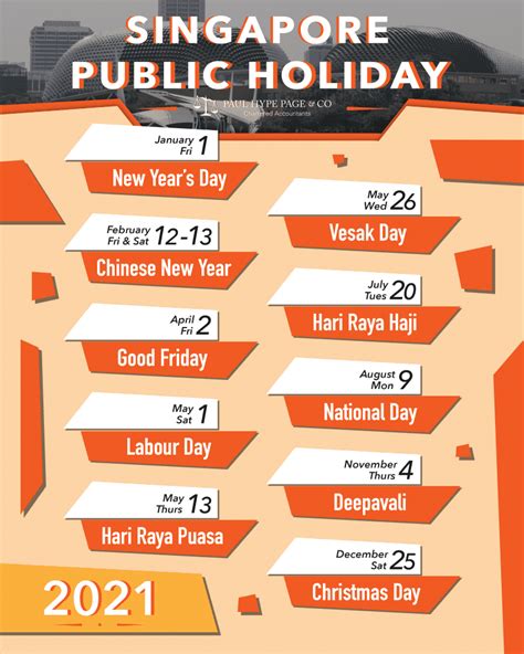 Singapore Public Holidays The Updated List