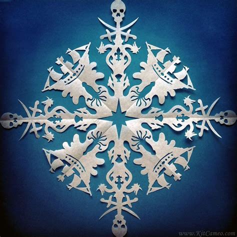 Pirate Snowflake By Kit Cameo Art Design Paper Snowflakes Snowflakes