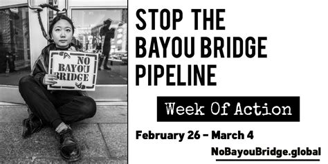 Week Of Action Against The Bayou Bridge Pipeline February 26th To