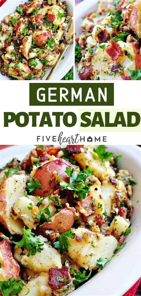 In a small bowl, whisk together all of the dressing ingredients until emulsified. A warm potato salad with bacon, red potatoes, and tangy ...