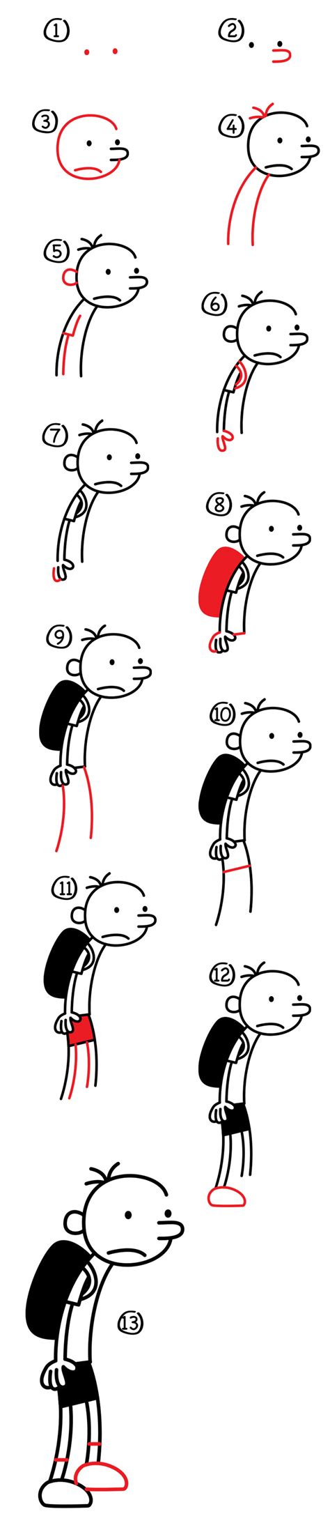 Drawing diary a wimpy kid. How to draw Greg from Diary Of A Wimpy Kid