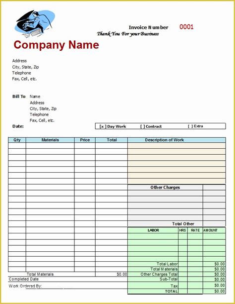 Car Repair Invoice Template Free Download Of Auto Repair Invoice Work Orders Receipt Printing