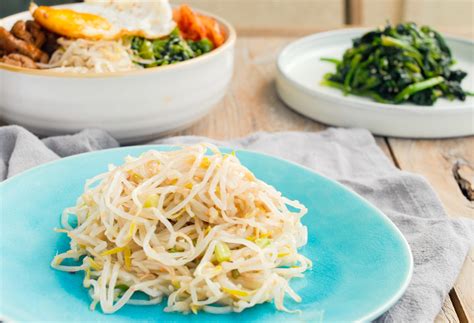 Korean Bean Sprout Side Dish 韓式涼拌芽菜 Mrs Ps Kitchen
