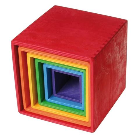 Grimms Stacking Boxes Rainbow Wooden Rainbow Grimm Grimms Toys
