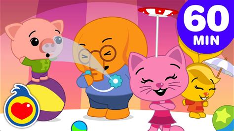 🐥 Plim Plim ♫ Cartoons For Kids Full Episodes Circus Day 60 Min