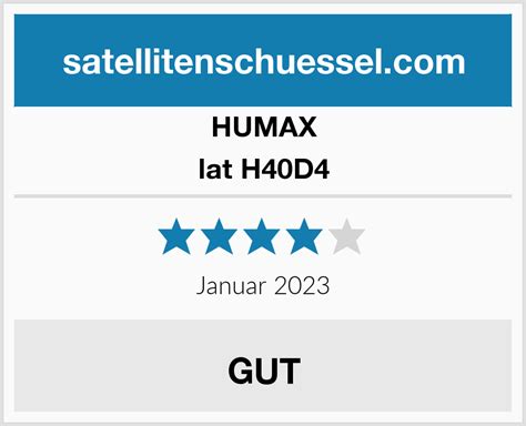 HUMAX Flat H40D4 Quad Flachantenne SAT Satellitenschüssel Test 2024