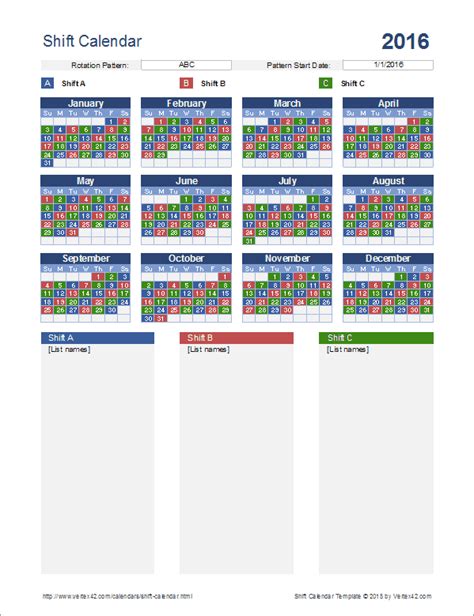 Work 12 hours on nights for 4 days. 12 Hour Rotating Shift Schedule Calendar | planner ...