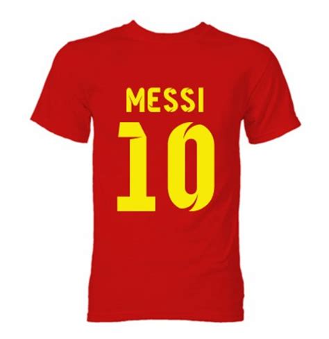 Great savings & free delivery / collection on many items. Buy Official Barcelona Lionel Messi Hero T-Shirt (Red)