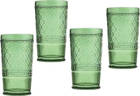 Godinger Highball Drinking Glasses Tall Glass Cups Vintage Decor Water Glasses