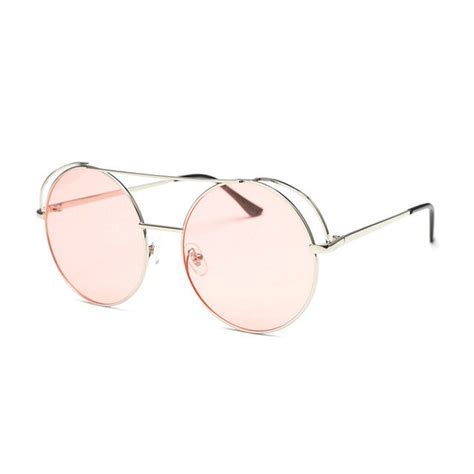 Buy Red Round Sunglasses Women Men Brand Designer Big Circle Sun Glasses Female