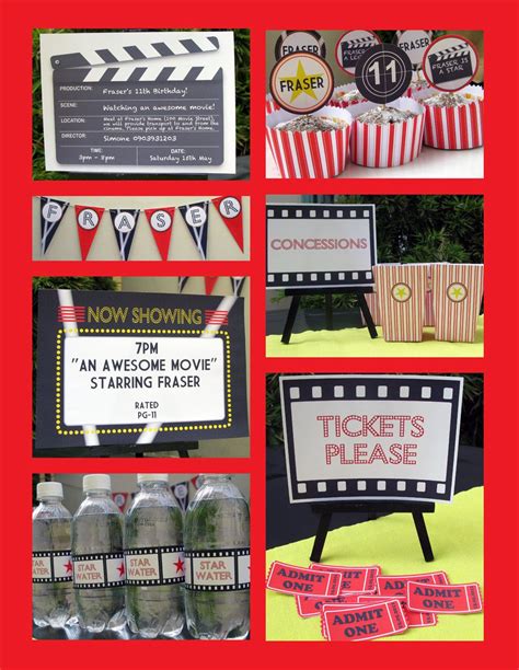 Get it as soon as tue, mar 2. Movie Party Invitations & Decorations - Movie Night - full ...