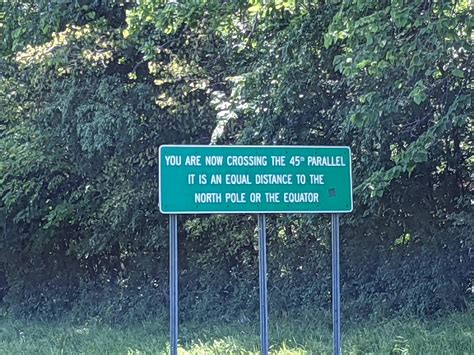 I crossed the halfway point between the north pole and the equator