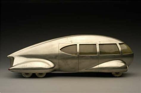 Norman Bel Geddes Model Of Streamlined Car Of The Future 1933