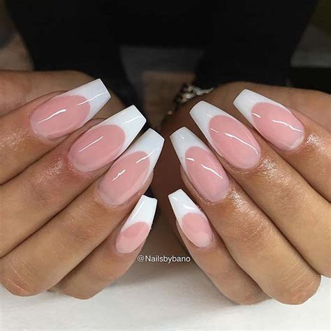 Elegant French Tip Coffin Nails You Need To See Stayglam Eu Vietnam Business Network Evbn