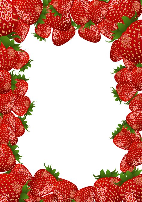 Strawberry Frame By Flashtuchka On Deviantart