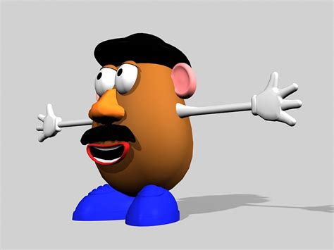 Mr Potato Head 3d Model 3ds Max Files Free Download Cadnav