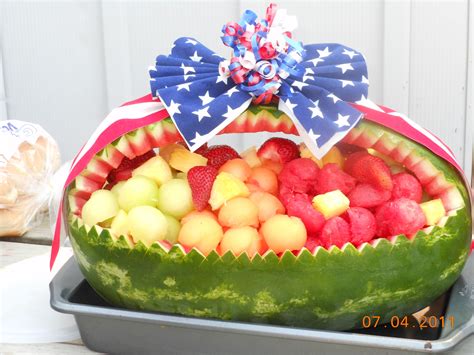 4th Of July Watermelon Basket 4th Of July Watermelon Fourth Of July