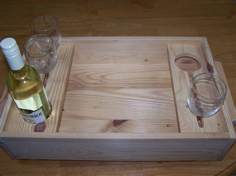 Wooden Wine Bottle Wine Glass Serving Tray Glass Serving Trays Wine