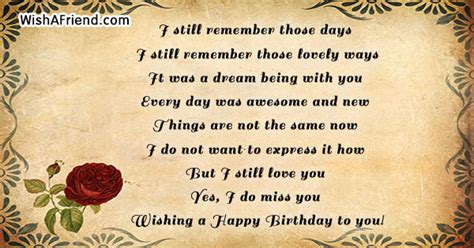 I have no regrets about our past and wish you all the best moving forward. Birthday Messages For Ex Girlfriend