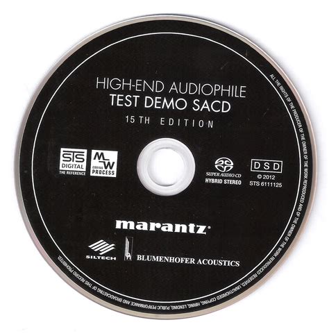 Va Marantz High End Audiophile Test Demo Sacd 15 Th Edition 2012