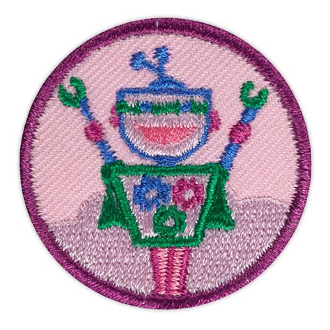 Girl Scouts Junior Showcasing Robots Badge Basics Clothing Store