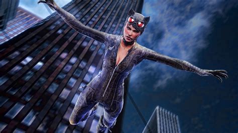 Catwoman Jumping Out Of Building Artwork 4k Supervillain Wallpapers