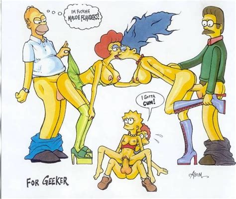 Rule 34 Abom Breasts Color Exposed Breasts Female Homer Simpson Human