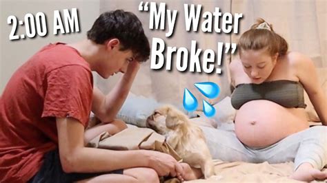 My Water Broke PRANK On Husband He Freaked Out YouTube
