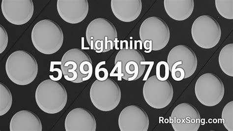 Lightning Roblox Id Roblox Music Codes