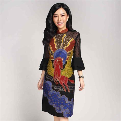 Batik Kultur Baju Kain Batik Tulis By Dea Valencia Batik Dress Model Blouse Batik Dress