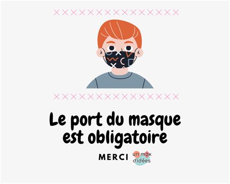 Image Port Du Masque Obligatoire Humour Affiche Gratuite Signaletique