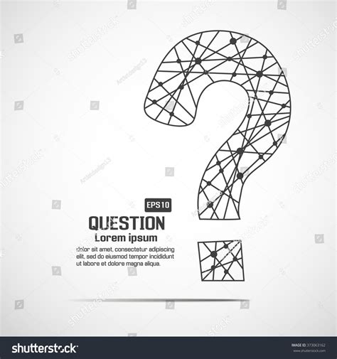 Question Mark Dot Line Stock Vector Royalty Free 373063162 Shutterstock