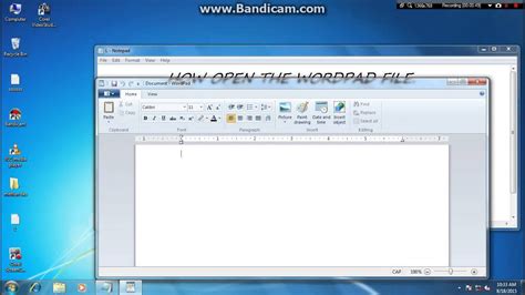 How Open The Wordpad File Youtube