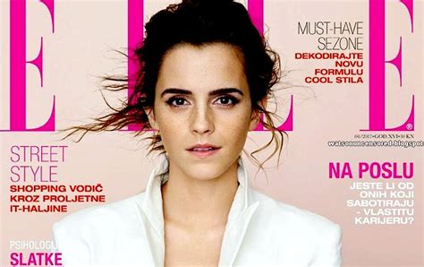 Emma Watson Emma Watson Covers Elle Croatia April 2017