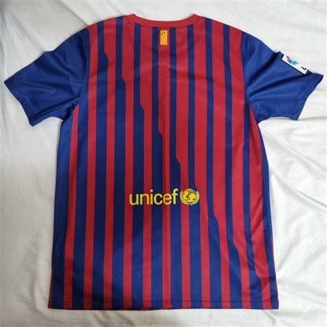Fc Barcelona 2011 12 Home Jersey Mens Fashion Activewear On Carousell
