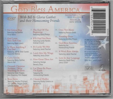 God Bless America By Bill Gaither Gospel CD Spring House EBay