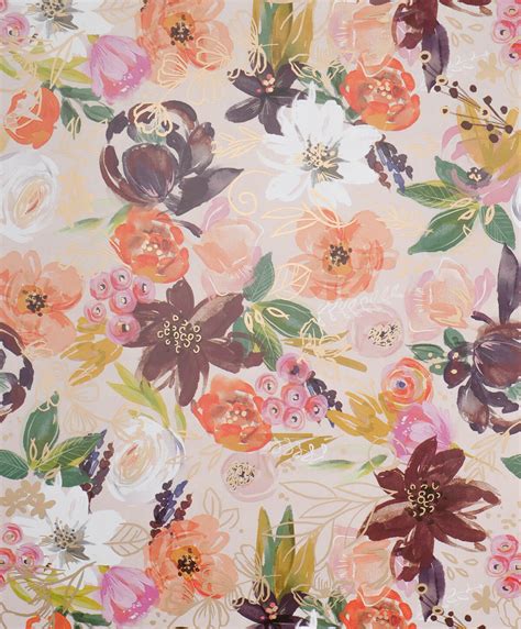 Printed Gloss Wrapping Paper Floral Flair