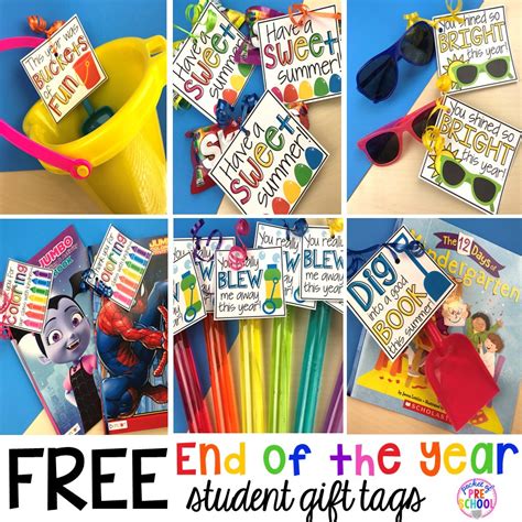 Free Printable End Of Year T Tags For Students