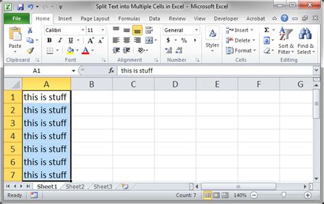Split Data In One Cell Into Multiple Rows Excel Printable Templates
