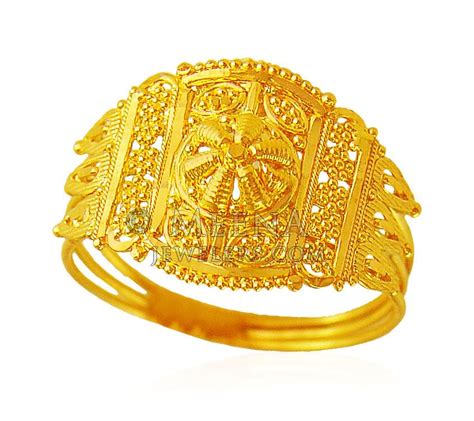 22kt Fancy Gold Ring Rilg20015 22kt Gold Fancy Ladies Ring Is